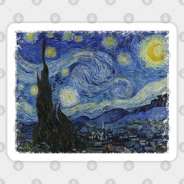 Vincent van Gogh Starry Night Sticker by Scar